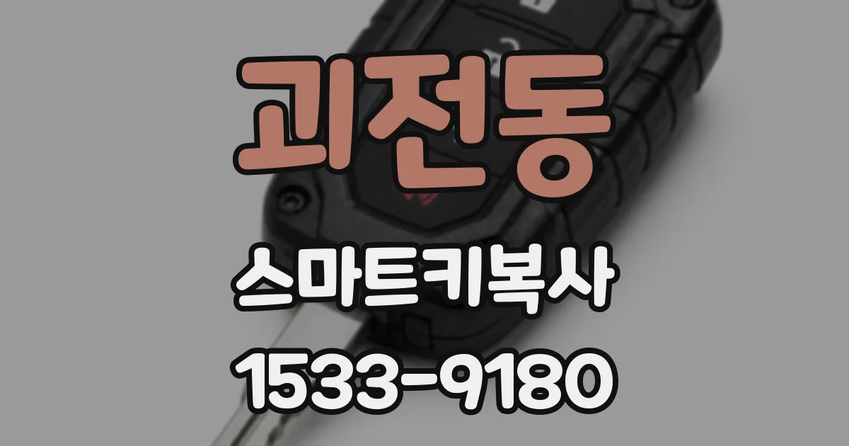 괴전동 스마트키복사