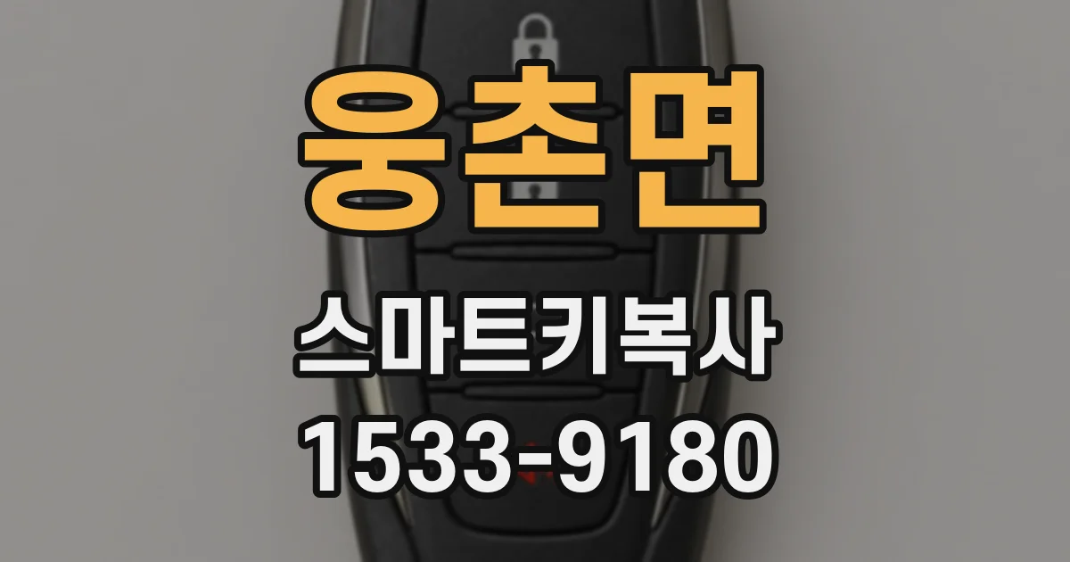 웅촌면 스마트키복사
