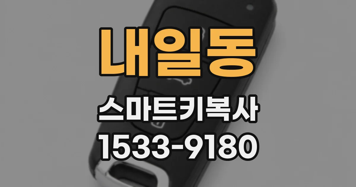내일동 스마트키복사