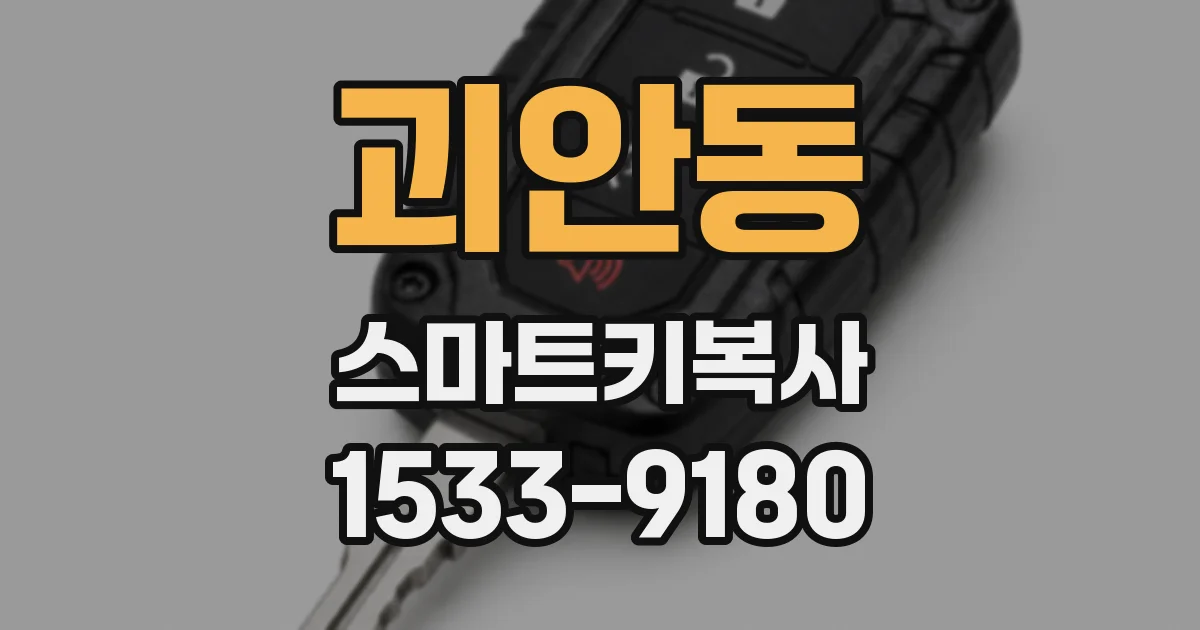 괴안동 스마트키복사