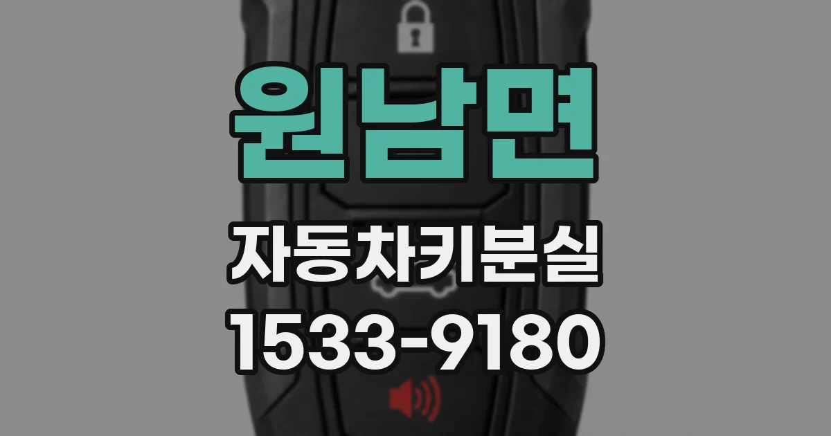 원남면 자동차키분실