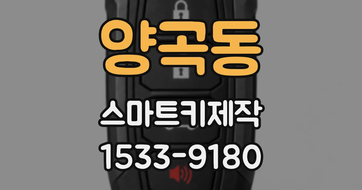 양곡동 스마트키제작