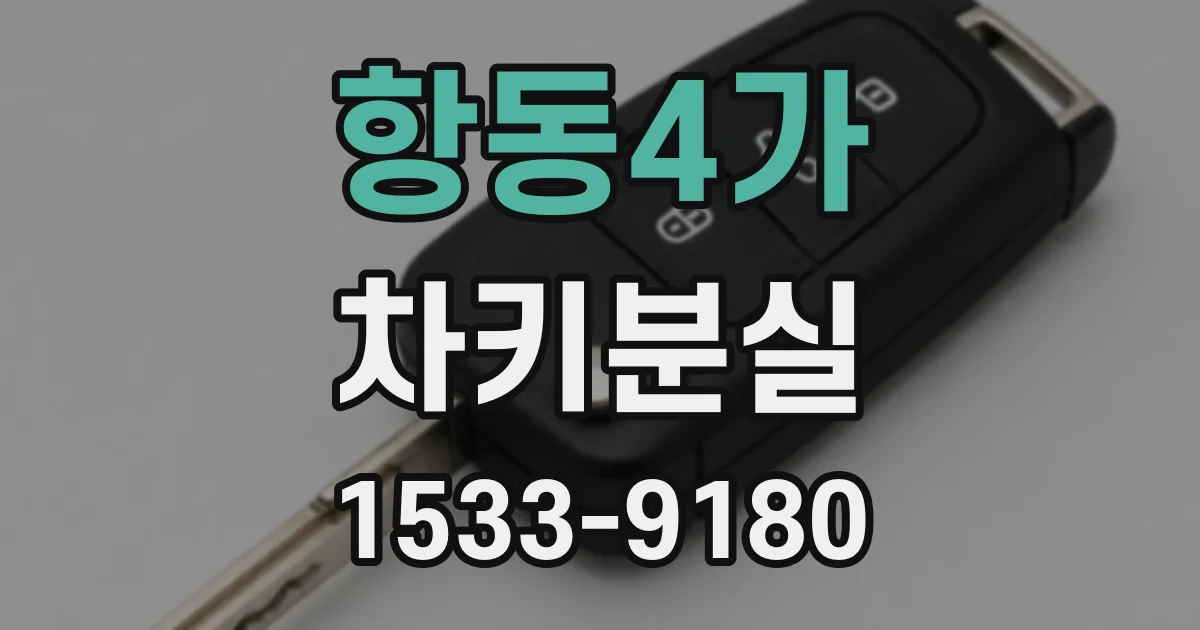 항동4가 차키분실