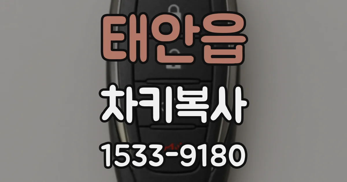 태안읍 차키복사
