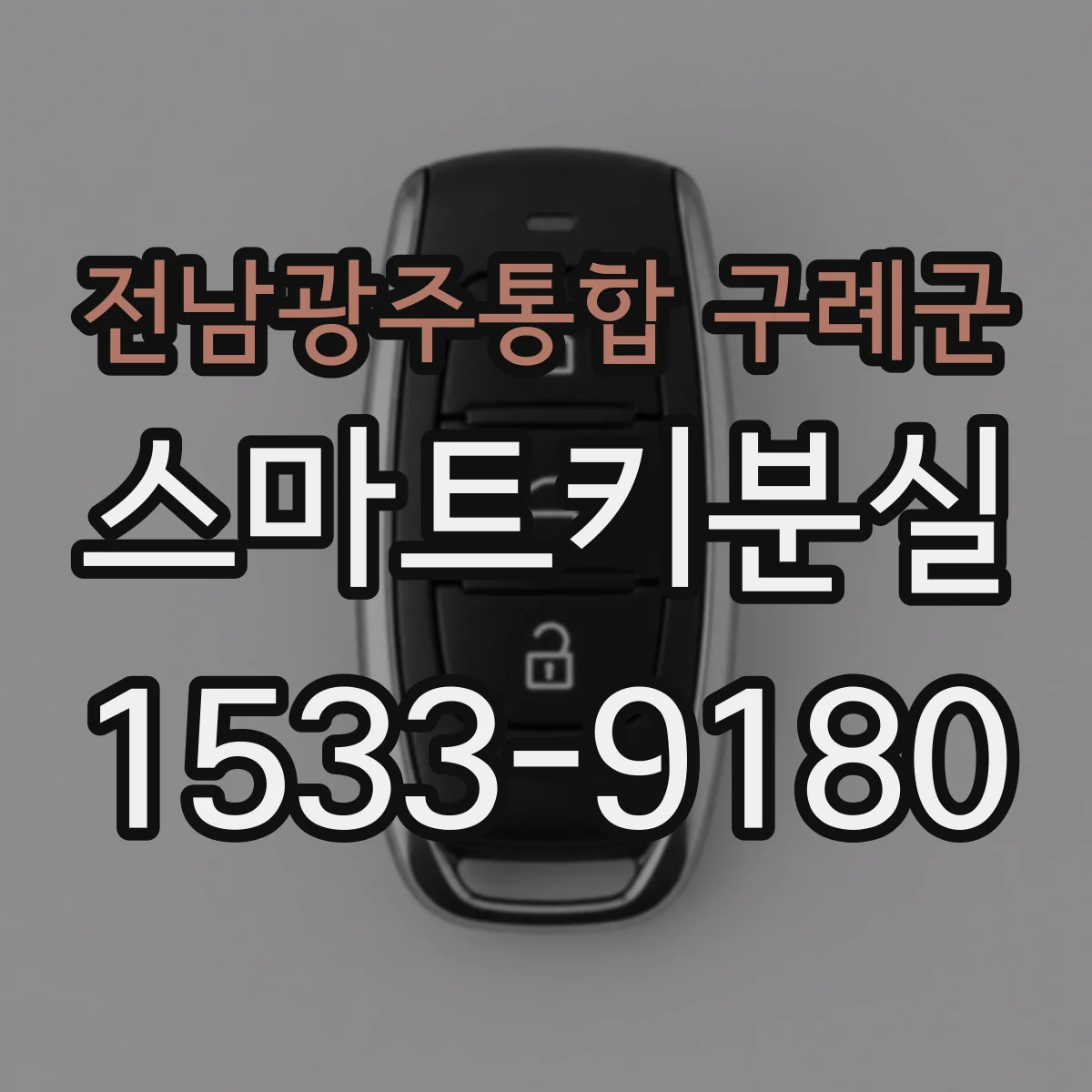 전남광주통합 구례군 스마트키분실