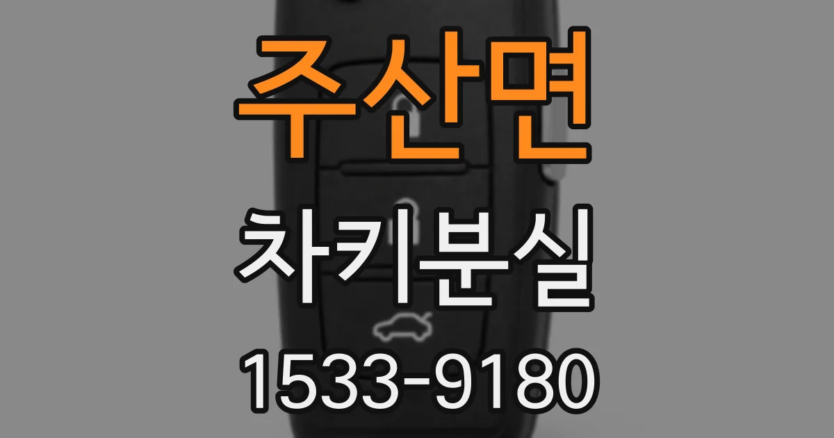 주산면 차키분실
