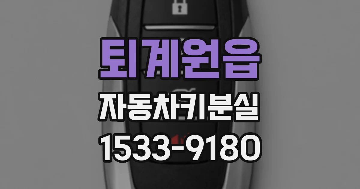 퇴계원읍 자동차키분실