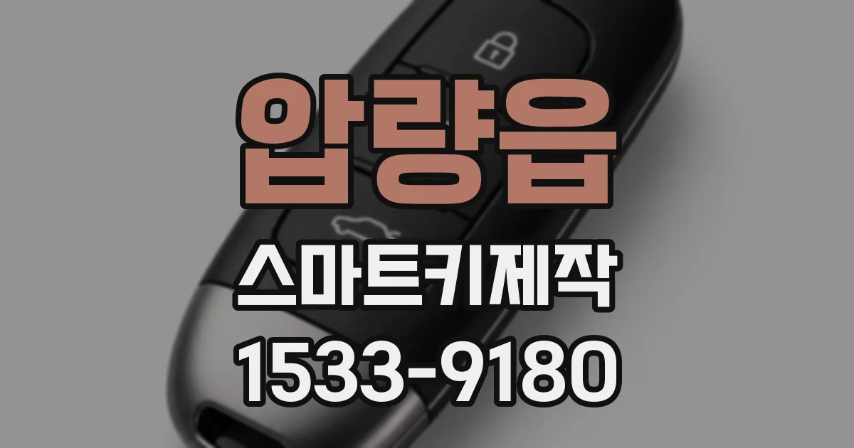 압량읍 스마트키제작
