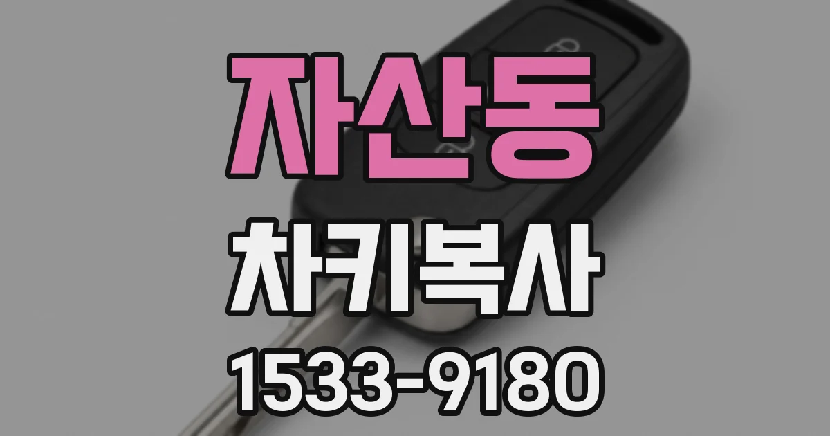 자산동 차키복사