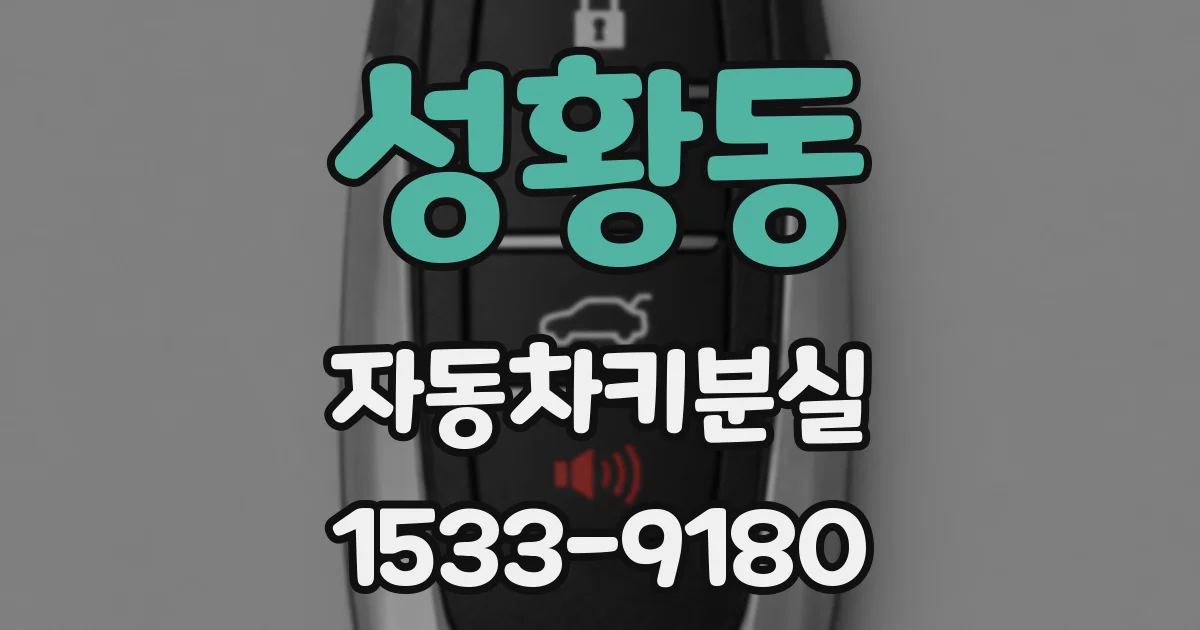 성황동 자동차키분실