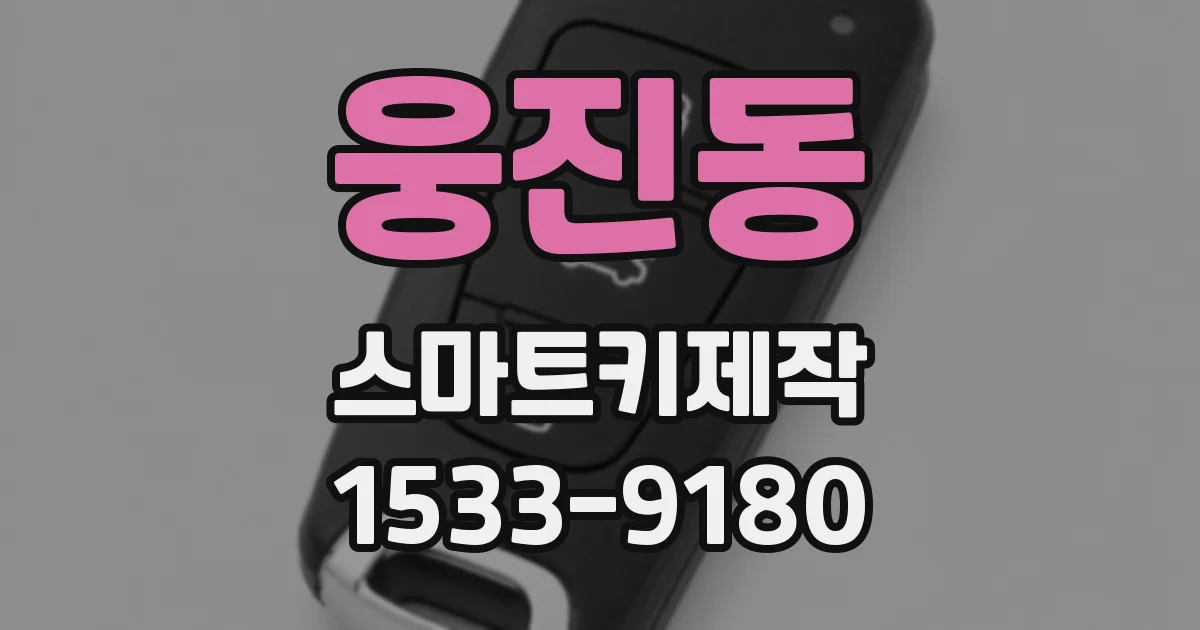 웅진동 스마트키제작