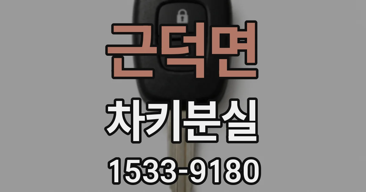 근덕면 차키분실