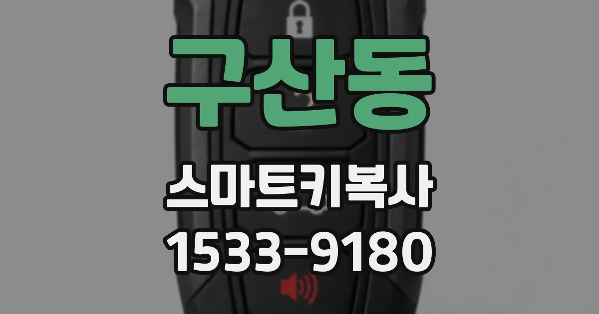 구산동 스마트키복사
