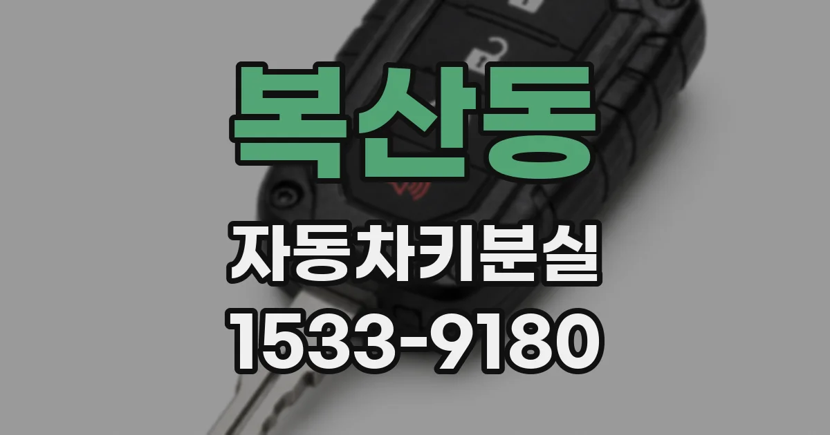 복산동 자동차키분실