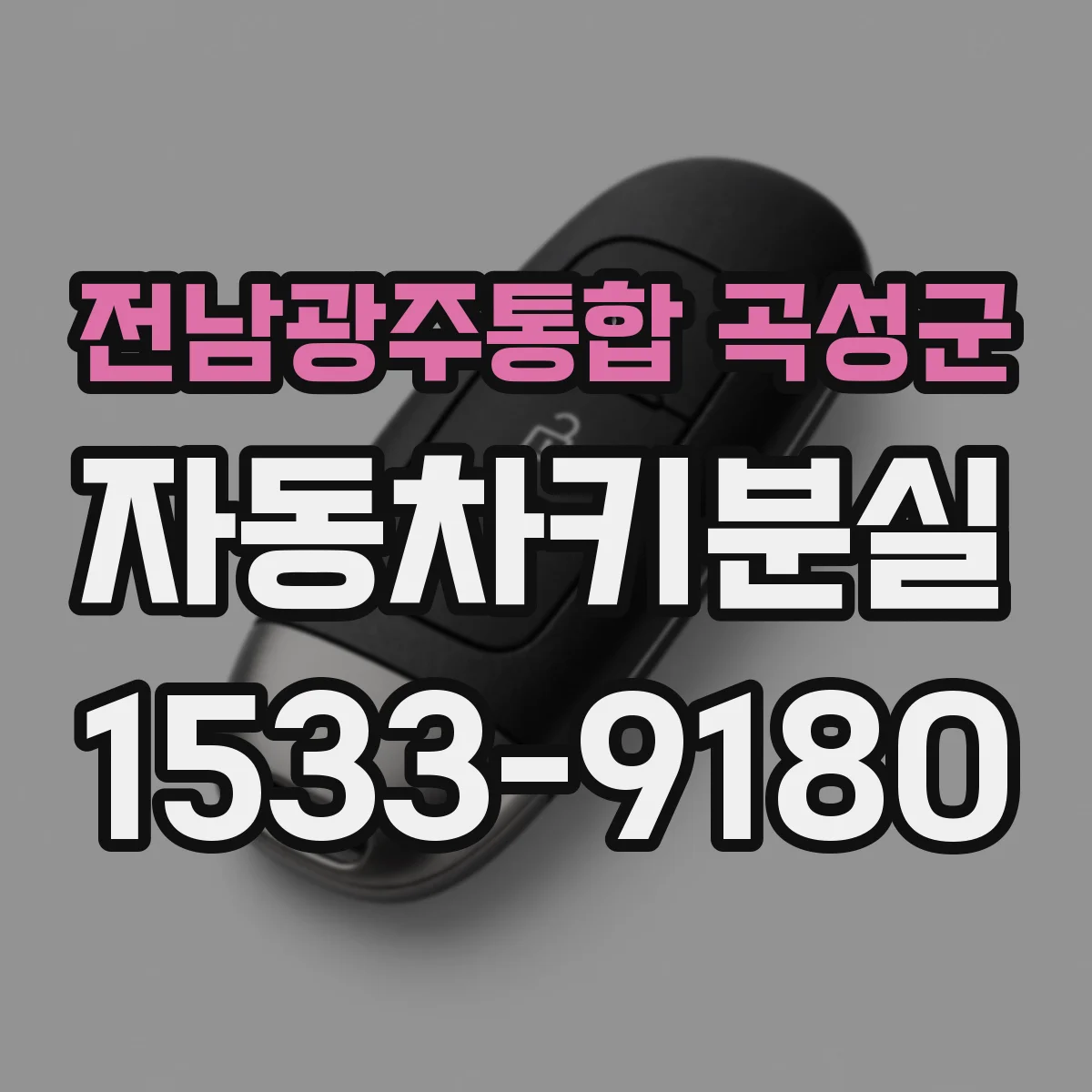 전남광주통합 곡성군 자동차키분실