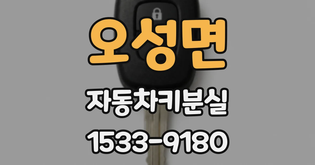 오성면 자동차키분실