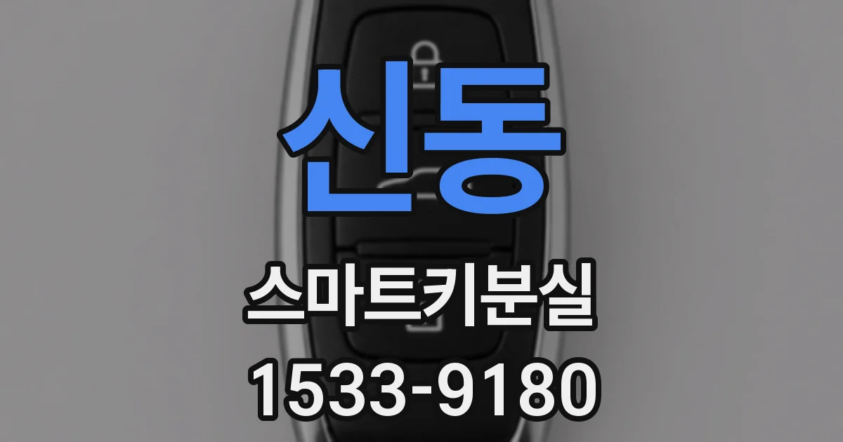 신동 스마트키분실