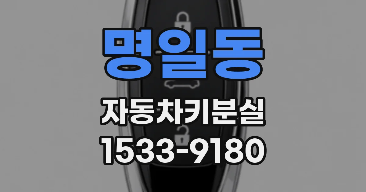 명일동 자동차키분실