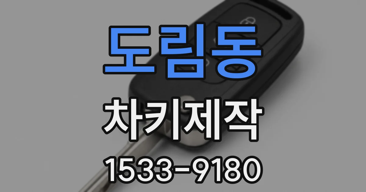 도림동 차키제작