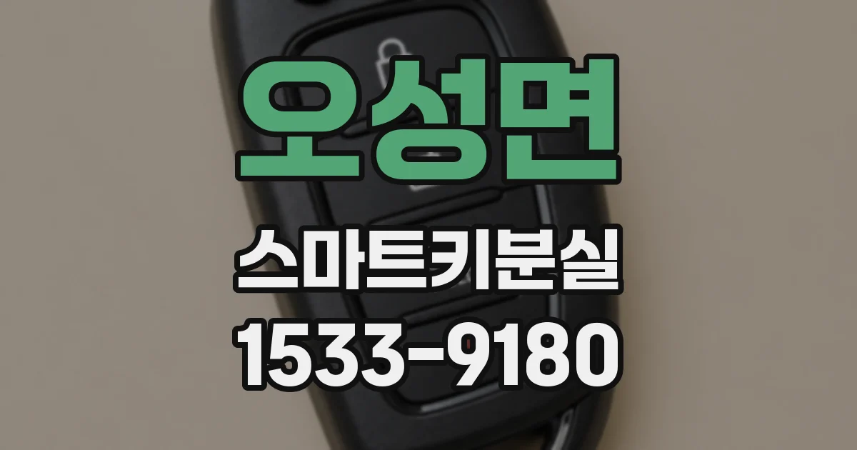 오성면 스마트키분실