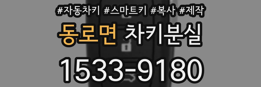 동로면 차키분실