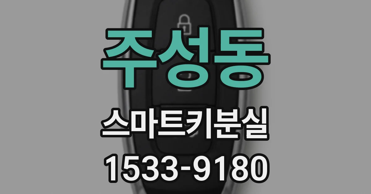 주성동 스마트키분실