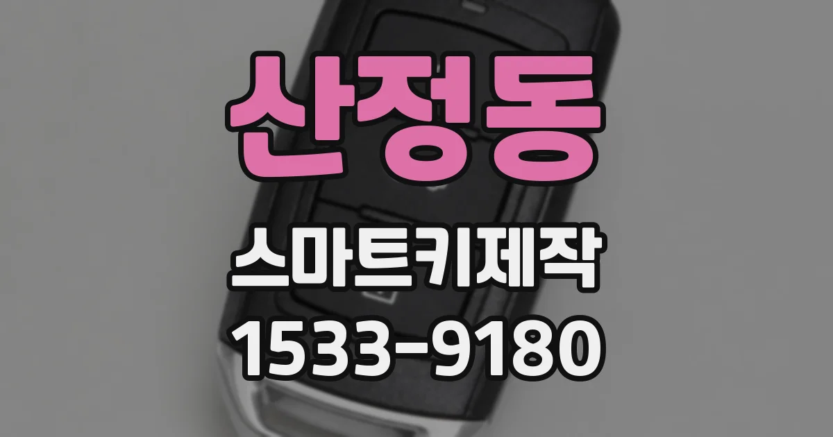 산정동 스마트키제작