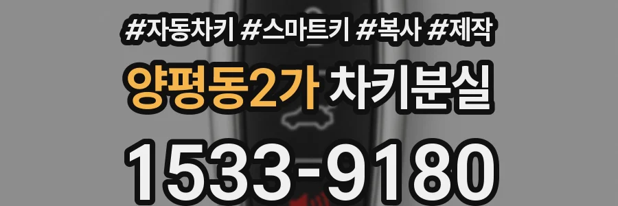 양평동2가 차키분실