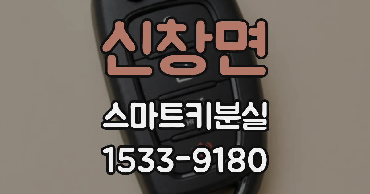 신창면 스마트키분실