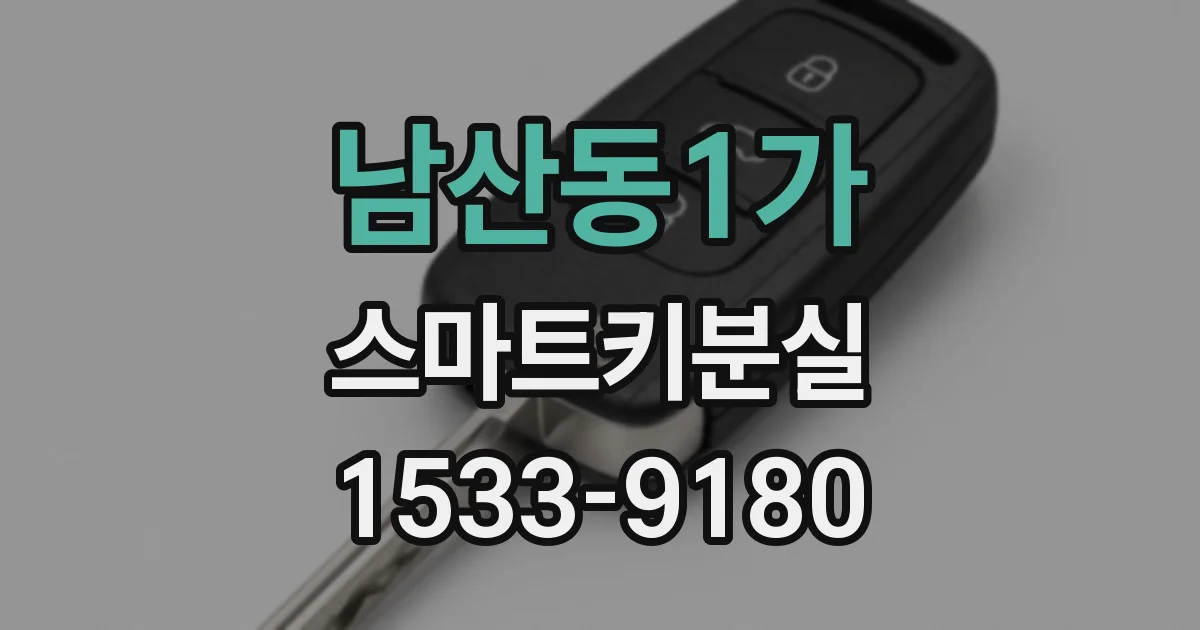 남산동1가 스마트키분실