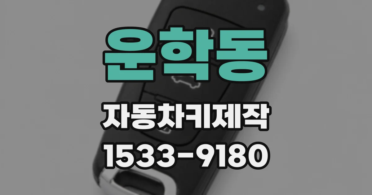 운학동 자동차키제작