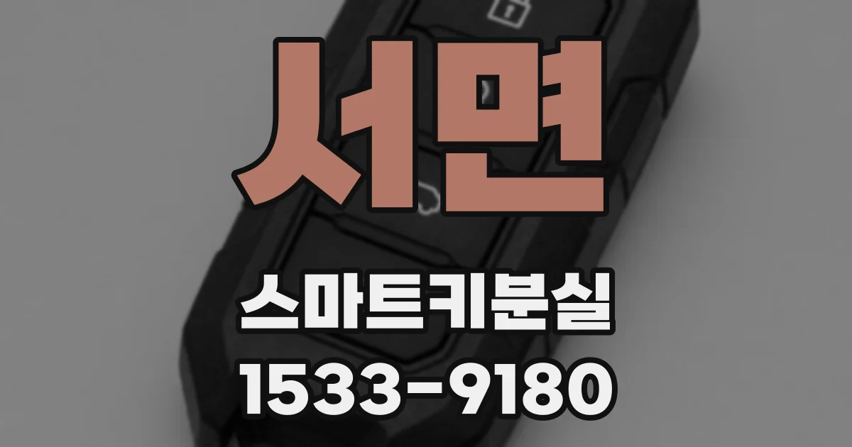서면 스마트키분실