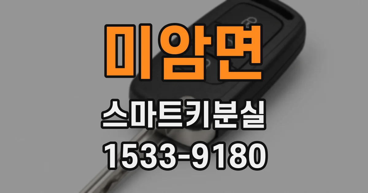 미암면 스마트키분실