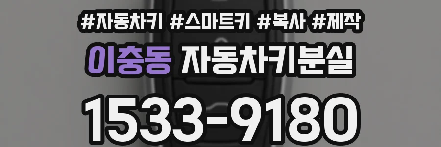 이충동 자동차키분실