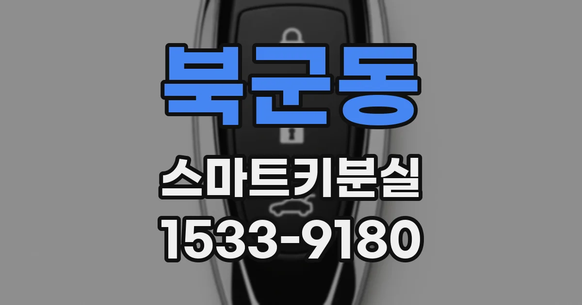 북군동 스마트키분실