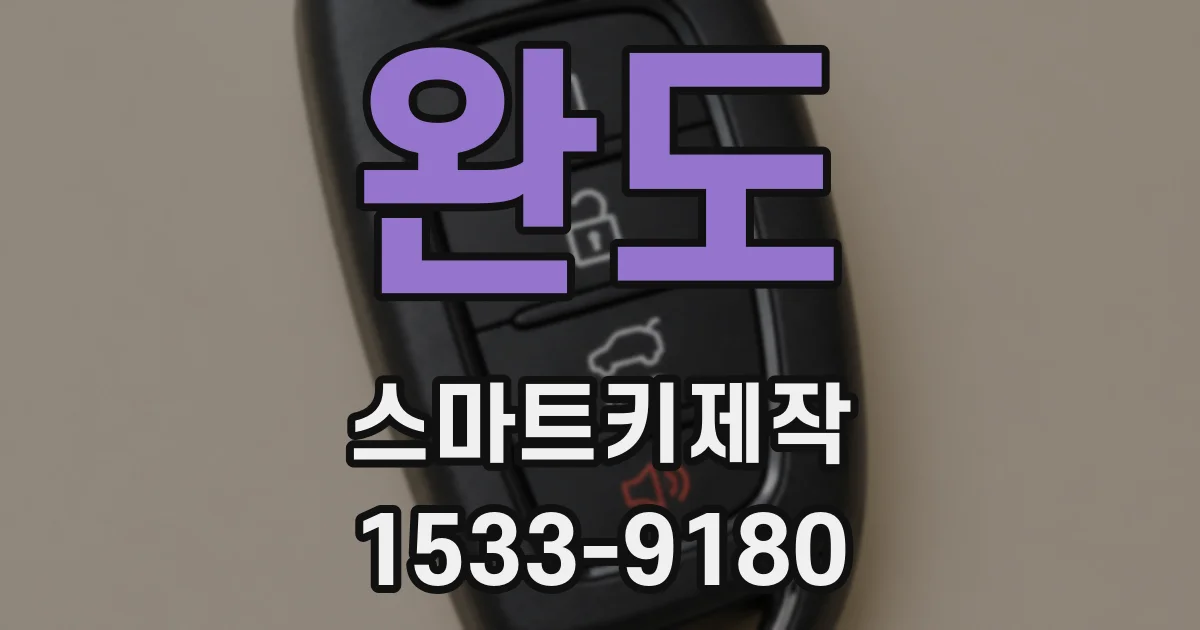 완도 스마트키제작