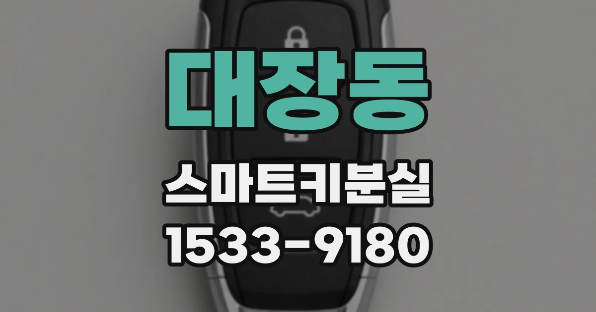 대장동 스마트키분실