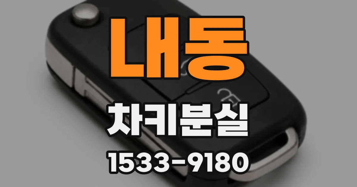 내동 차키분실