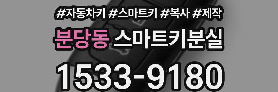 분당동 스마트키분실