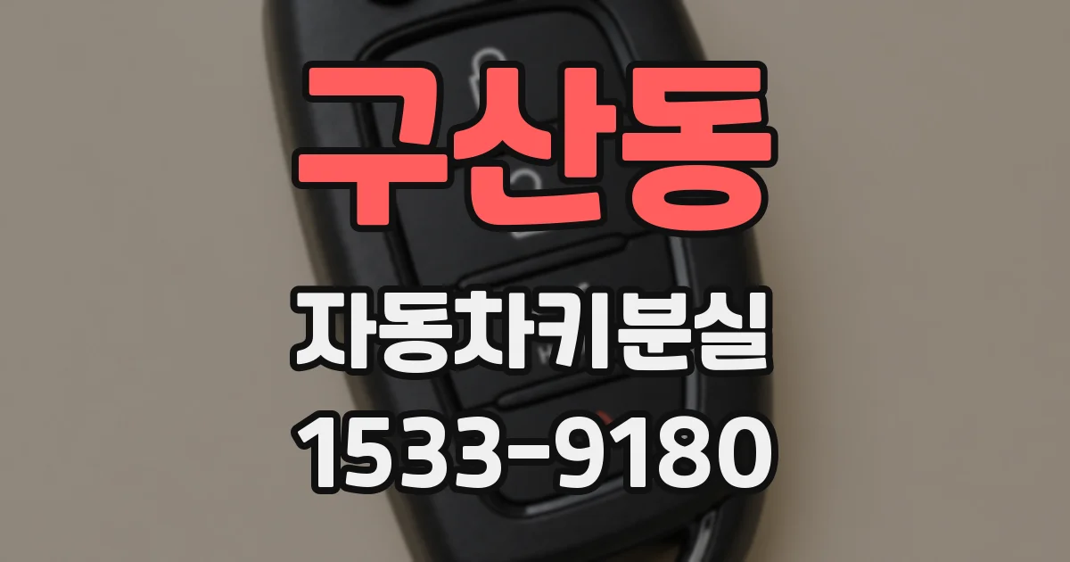 구산동 자동차키분실