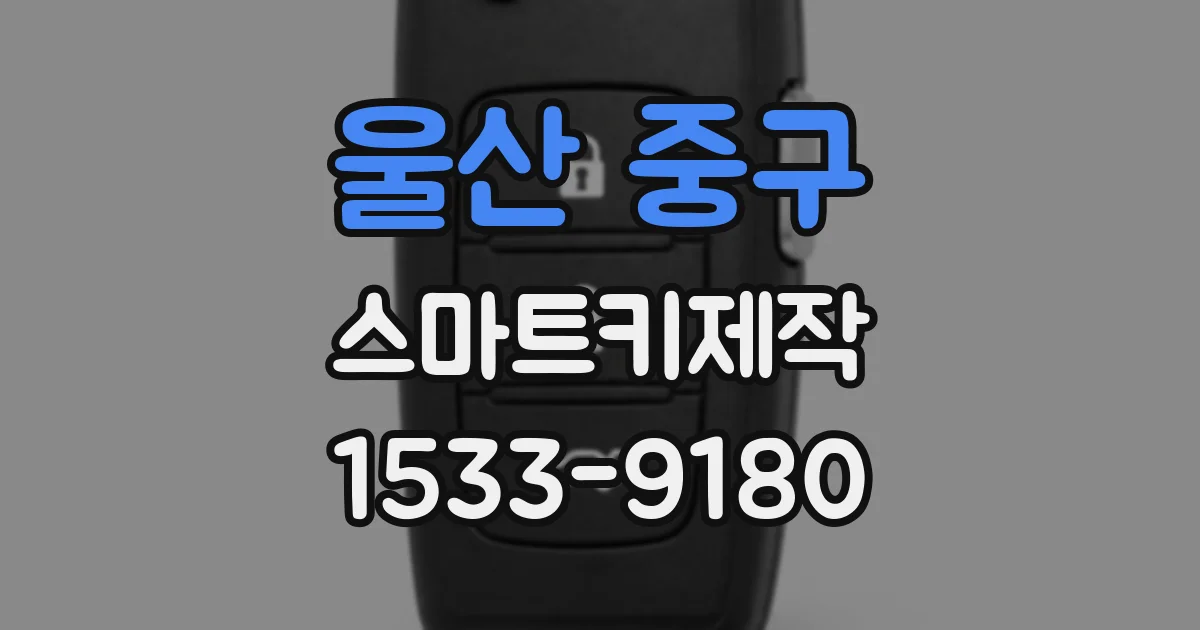 울산 중구 스마트키제작
