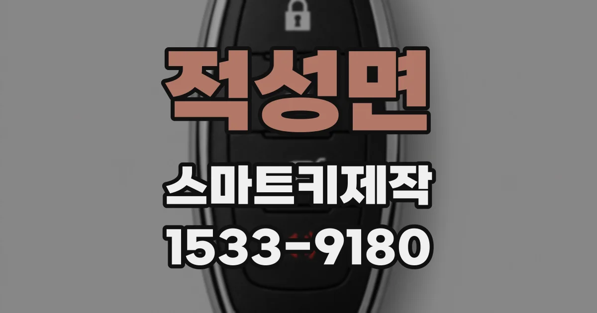 적성면 스마트키제작