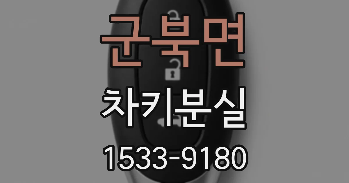군북면 차키분실