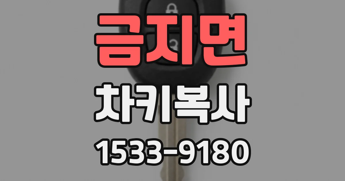 금지면 차키복사