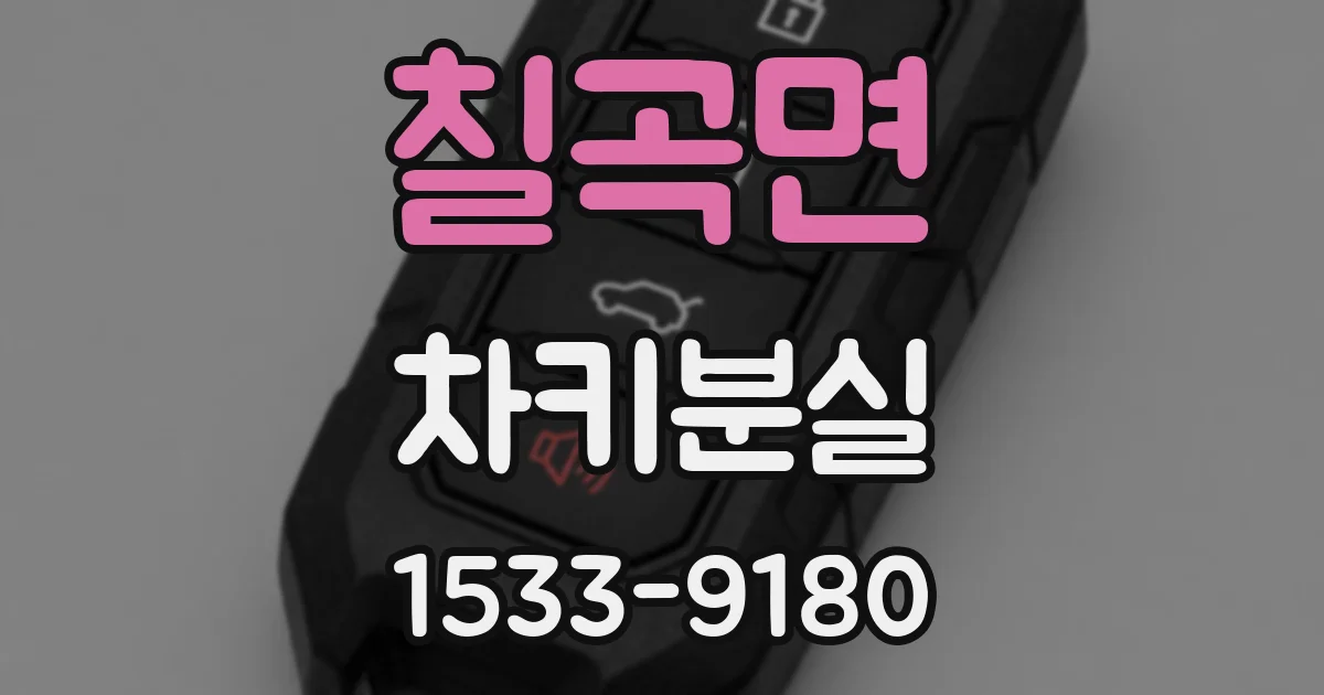 칠곡면 차키분실