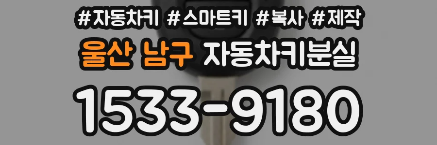 울산 남구 자동차키분실