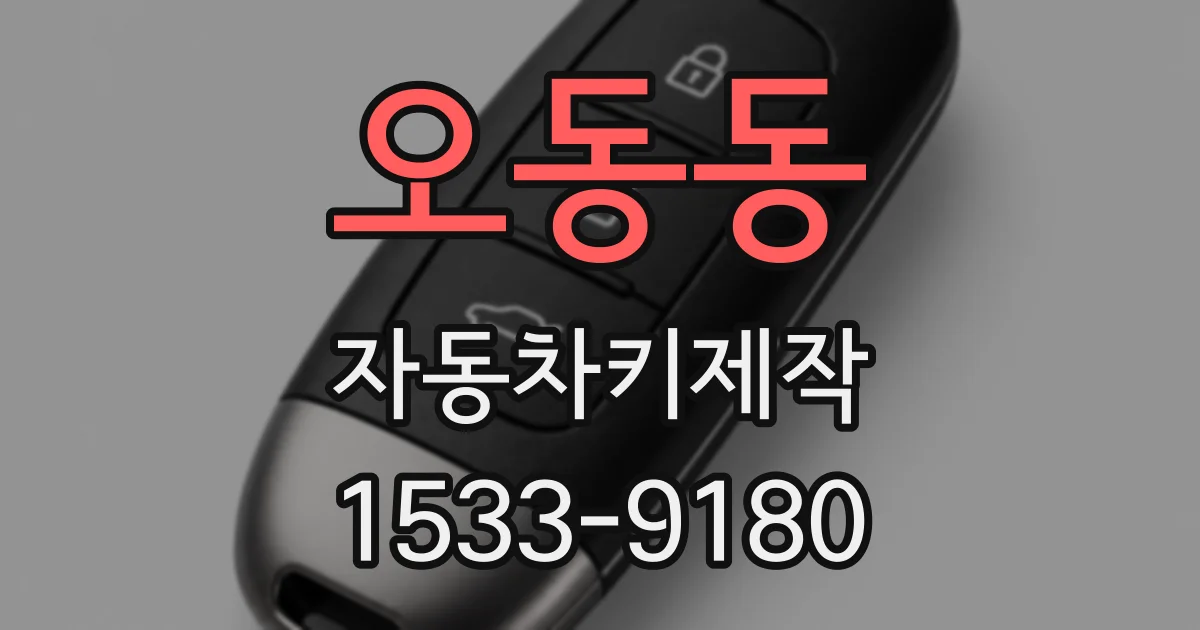 오동동 자동차키제작