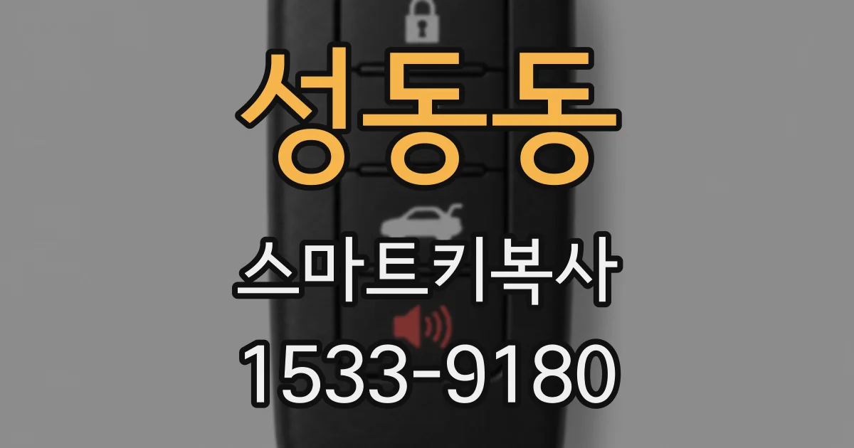 성동동 스마트키복사