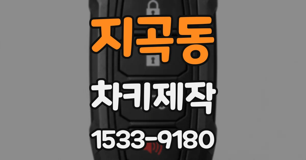 지곡동 차키제작