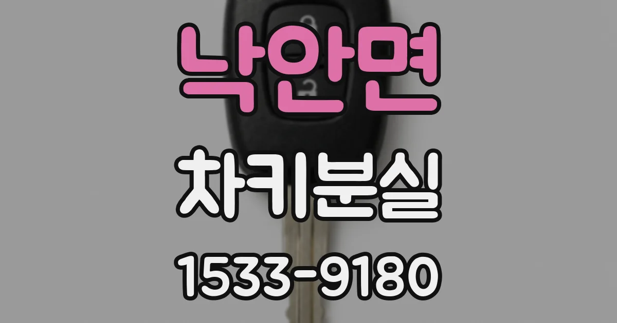 낙안면 차키분실